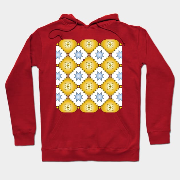 Moroccan Zellij Mosaic Hoodie by ArticArtac